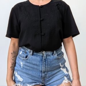 🖤 Vintage Embroidered Blouse